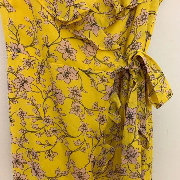 Avec Les Filles • Floral High/Low Wrap Midi Dress - Picture 5 of 6